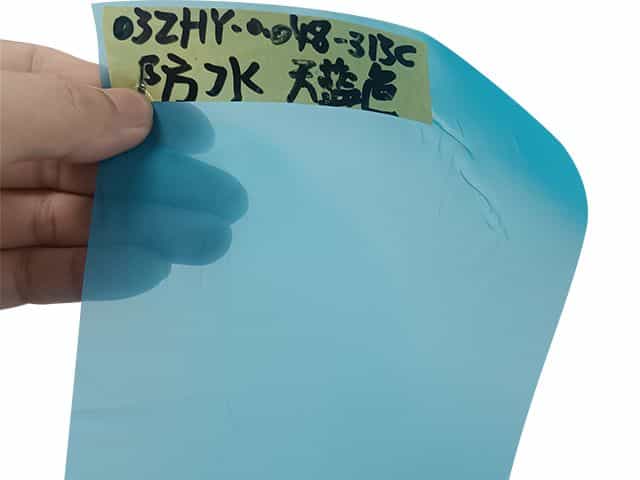 032HY天藍(lán)色防水紗帝網(wǎng)紗